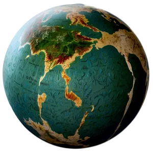 Physical Globe Texture PNG Egn PNG