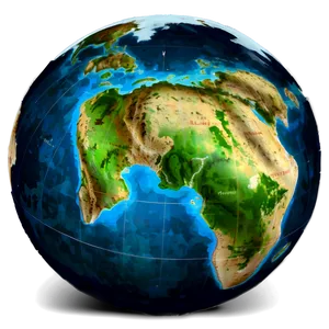 Physical World Map Png Fwn PNG image