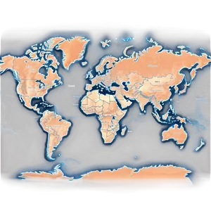 Physical World Map Vector Png Tnv PNG image