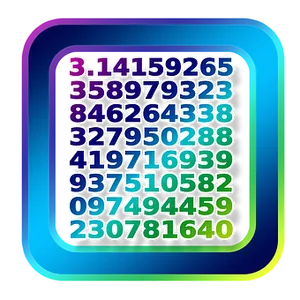 Pi Digits Icon