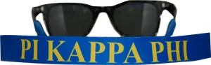 Pi Kappa Phi Sunglasses PNG image