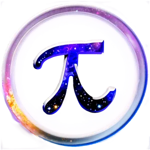 Pi Symbol Galaxy Theme Png 06212024 PNG image