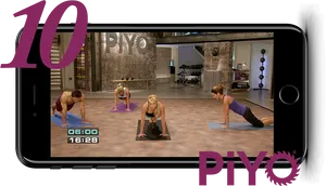 Pi Yo Aerobics Class Smartphone PNG