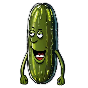 Pickle Cartoon Character PNG 05232024 PNG
