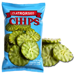 Pickle Flavored Chips PNG 69