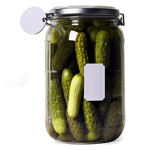 Pickle Jar With Label Png Lxe59 PNG image