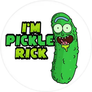 Pickle Rick Announcement PNG image