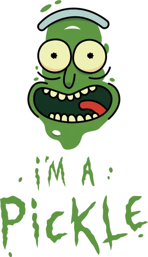 Pickle Rick Character Artwork PNG image