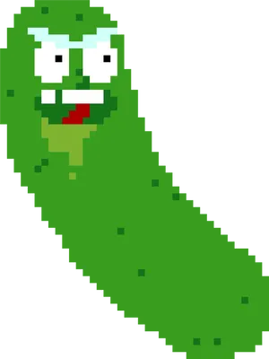 Pickle Rick Pixel Art PNG image