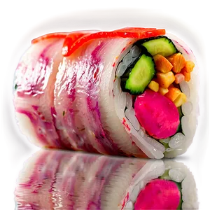 Pickled Radish Sushi Roll PNG 06282024