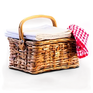 Picnic Basket Napkin Png 05252024 PNG image