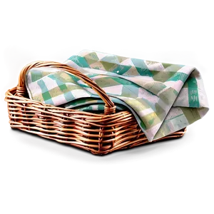 Picnic Basket Napkin Png 05252024 PNG image