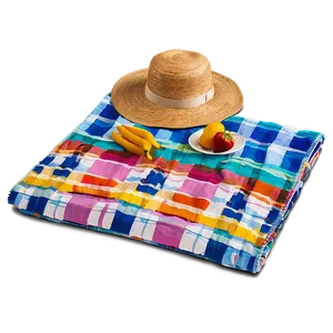 Picnic Blanket For Beach Png 06132024 PNG image