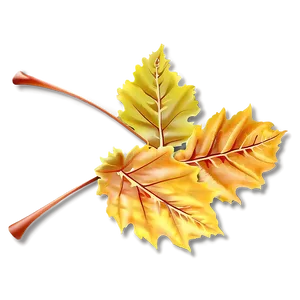 Picturesque Autumn Leaves PNG Xcr