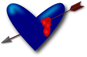 Pierced Heart Arrow PNG image