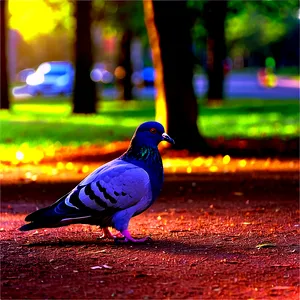 Pigeon At Park PNG Omt22