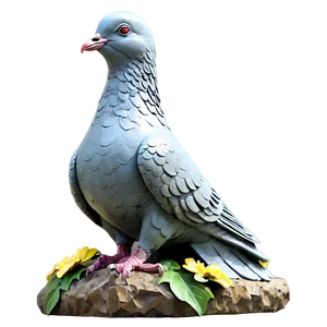 Pigeon Statue PNG Otj
