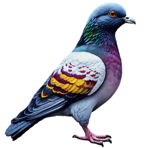 Pigeon Street Art PNG 05242024