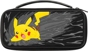 Pikachu Print Game Case PNG image