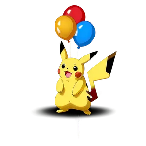 Pikachu With Balloons Png Jgb50 PNG image
