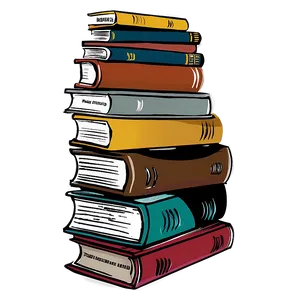 Pile Of Books Png 06132024 PNG image