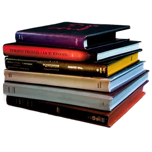 Pile Of Fashion Books PNG 75