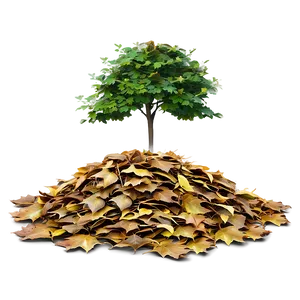 Pile Of Leaves Under Tree Png 06212024 PNG image