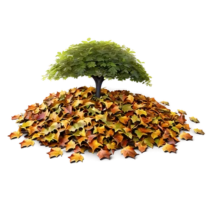 Pile Of Leaves Under Tree Png 43 PNG image