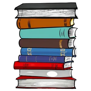 Pile Of Poetry Books Png Lsx45 PNG image