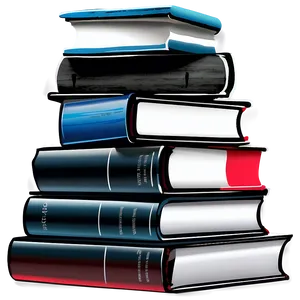 Pile Of Thriller Books PNG Wyk55 PNG