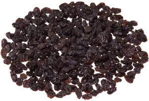 Pileof Dark Raisinson Neutral Background PNG image