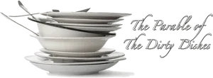 Pileof Dirty Dishes PNG image