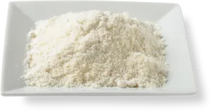 Pileof Flouron White Plate PNG image