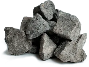 Pileof Granite Rockson Black Background PNG image