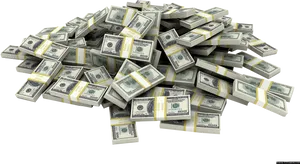 Pileof Hundred Dollar Bills PNG image
