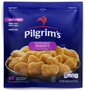 Pilgrims Chicken Nuggets Frozen Packaging PNG