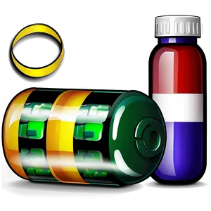 Pill Bottle Vector PNG Hvt