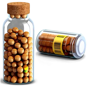 Pill Bottle With Cork Png Eew PNG image