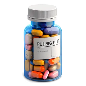 Pill Bottle With Label PNG 64