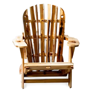 Pine Adirondack Chair PNG 06292024