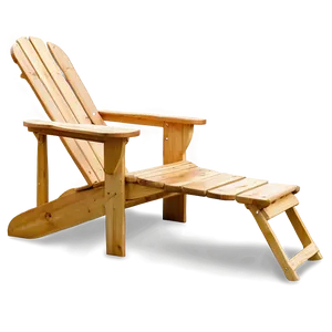 Pine Adirondack Chair PNG 06292024
