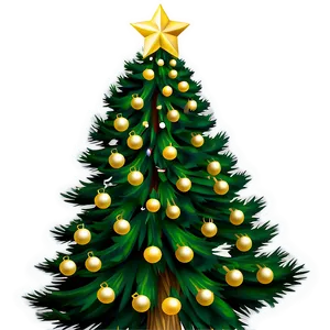 Pine Christmas Tree PNG Lnh42