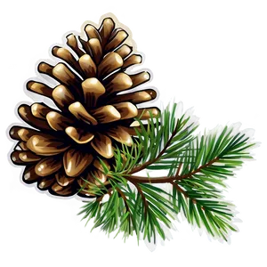 Pine Cone Design PNG Jrc