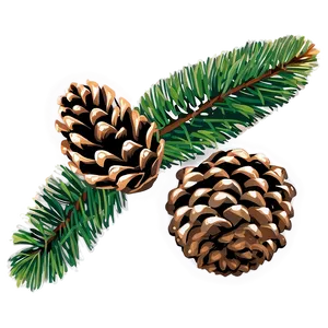 Pine Cone Graphic PNG Wdt