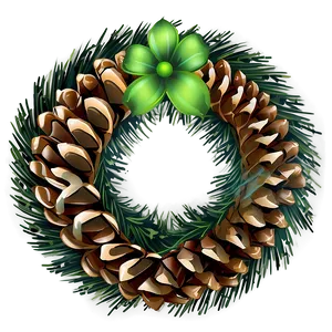 Pine Cone Wreath PNG Xix71 PNG