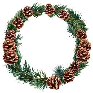 Pine Cone Wreath PNG Xkq7 PNG
