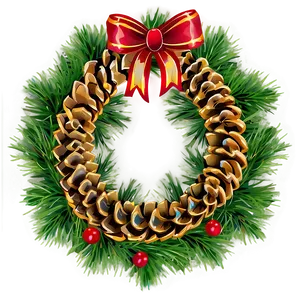Pine Cone Wreath PNG Yiu38 PNG