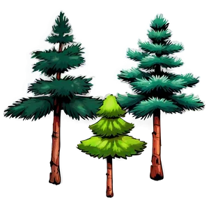 Pine Tree Elevation Illustration Png Shn PNG image