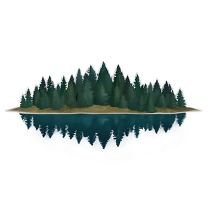Pine Trees And Lake PNG Wbn PNG