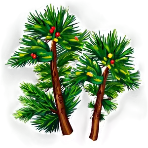 Pine Trees Illustration PNG 05252024 PNG